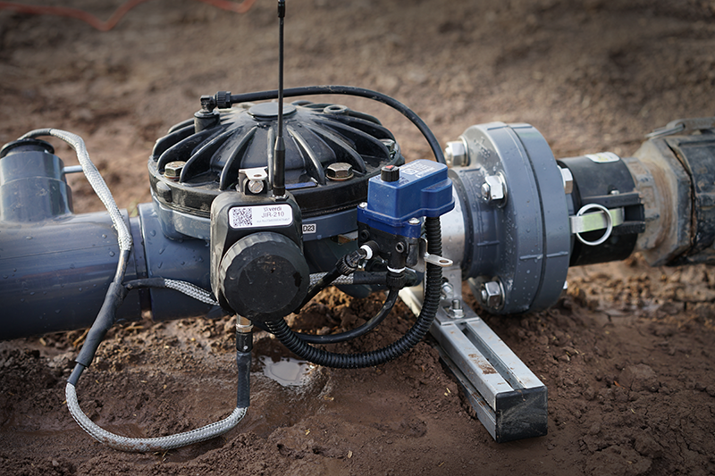 The 4" diameter Verdi Smart Valve has a flow meter, pressure sensor and can be installed in minutes.